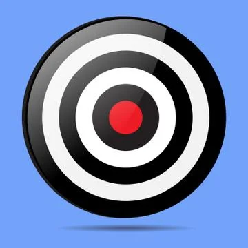 Red Target vector design. Stock Illustration
