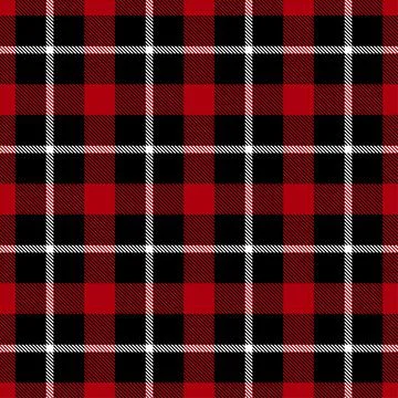Red tartan vector seamless pattern Stock Illustration