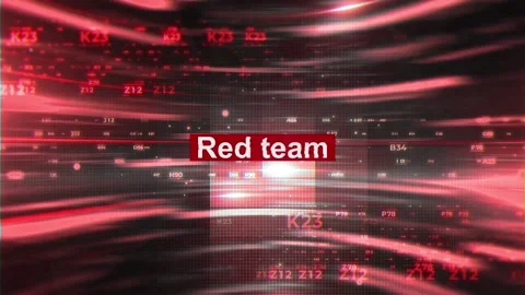 Red team words in hacking On Digital Background Stock Footage 323932790