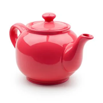 Red Teapot Stock Photos