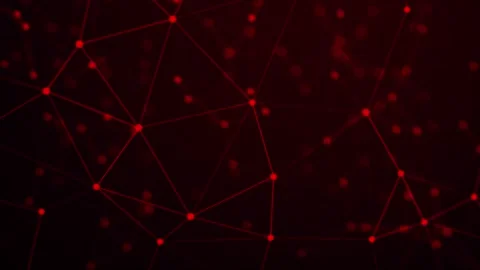 Red Tech Plexus Background Stock Footage 308963384
