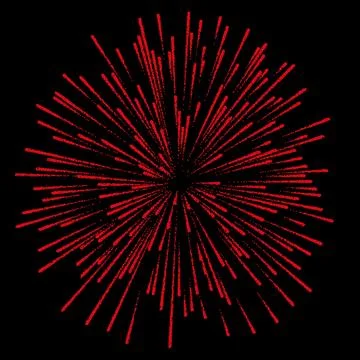 Red techno style vector explosion Stock Illustration