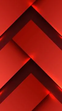 Red technology abstract background with futuristic geometric 3d layered pla.. Stock Illustration