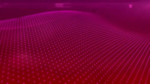 Red technology network lines waving Stock Footage 122411220