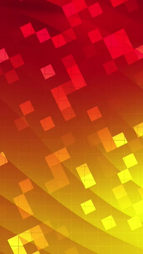 Red Technology Square Plain Grid Line Futuristic Dynamic Animated Vertical Video stock 310349277