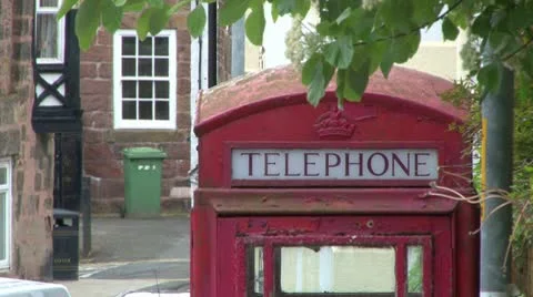 Red Telephone Box Video stock 10704509