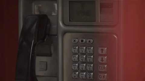 Red Telephone Box Stock Footage 93208779