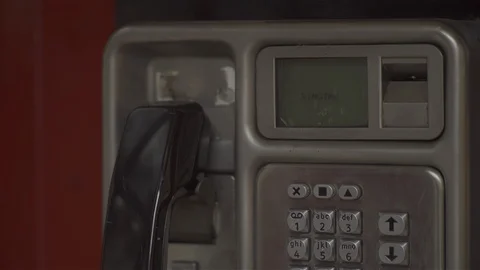Red Telephone Box Stock Footage 93208792