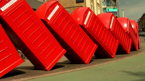 RED TELEPHONE BOX TIME LAPSE 3 Stock Footage 38265175