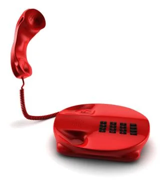 Red Telephone Stock Illustration