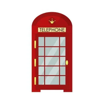 Red-telephone Stock Illustration