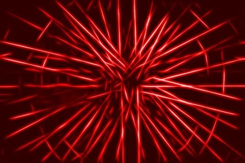 Red teleportation rays illustration background Stockillustratie