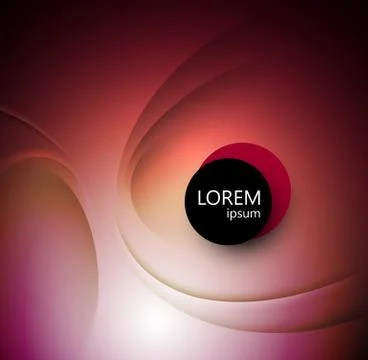 Red Template Abstract background with curves lines and shadow. For flyer Stock Illustration