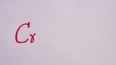 Red text creative in stop motion VDO. Video stock 130258283