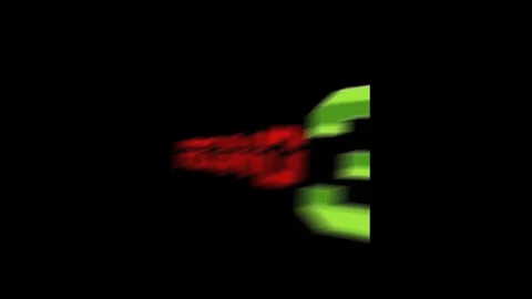 Red Text ROUND 3 Stock Footage 128627013