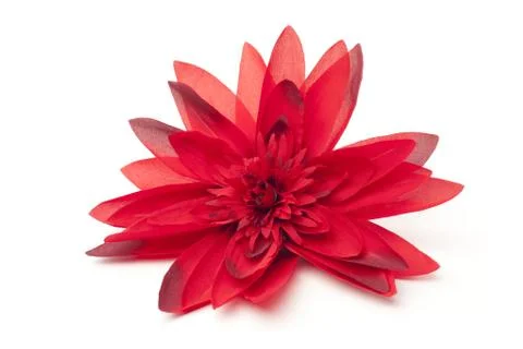 Red textile flower Stock Photos