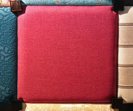 Red textile square Stock Photos