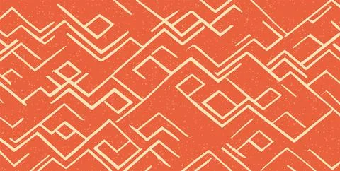 Red texture geometric zigzag shapes vector illustration. Abstract futuristic. Stock Illustration