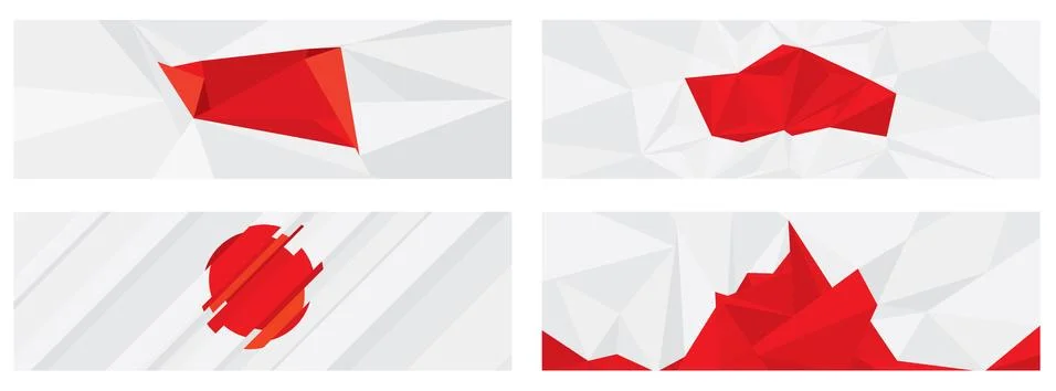 Red texture triangle Stock Illustration