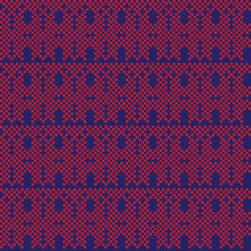Red Textured Fair Isle Seamless Pattern Design 스톡 일러스트