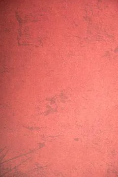 Red textured grunge background with distressed patterns and marks Stock Illustration
