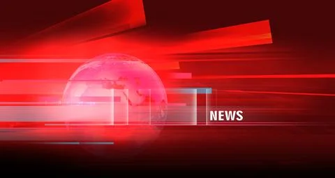 Red theme news background - with light effects concept series Stock-Illustration