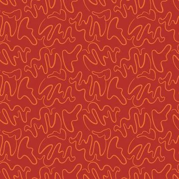 Red Thin Line Shapes Minimal elegant seamless pattern texture Illustrazione stock
