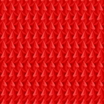 Red thorns pattern seamless. Abstract background. Spikes texture Stock Illustration