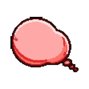 Red thought bubble with blank copy space Stock Illustration