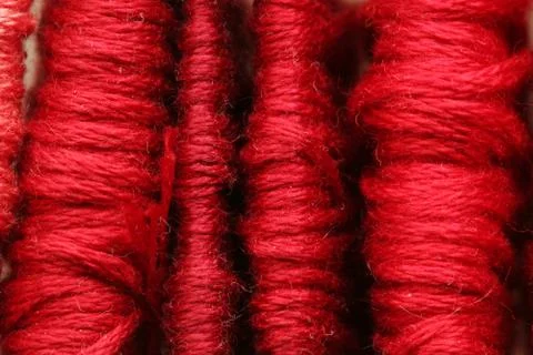 Red thread background Foto stock