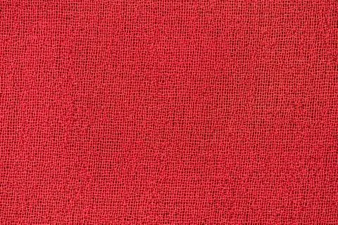 Red thread fabric pattern macro closeup Foto stock
