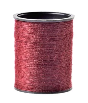 Red thread spool isolated on white background Stock Photos