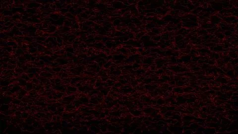 Red threads and knots on the black background. Asbtract smooth web. Abstrac.. Stock Illustration
