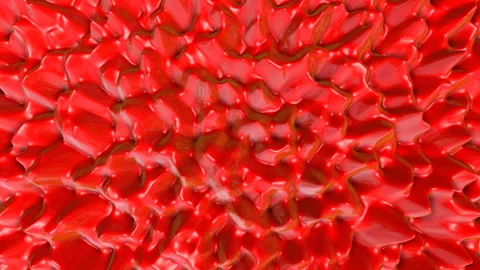 Red three-dimensional abstract background. deforming plane. 3D rendering Stock-Footage 94354198