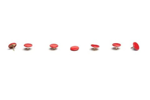 Red thumb tacks Stock Photos
