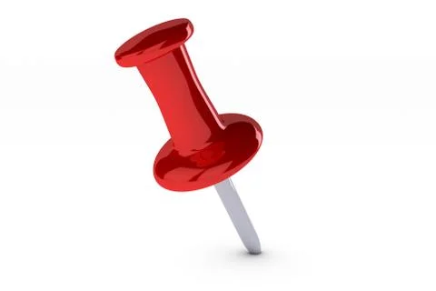 Red thumbtack Stock Illustration