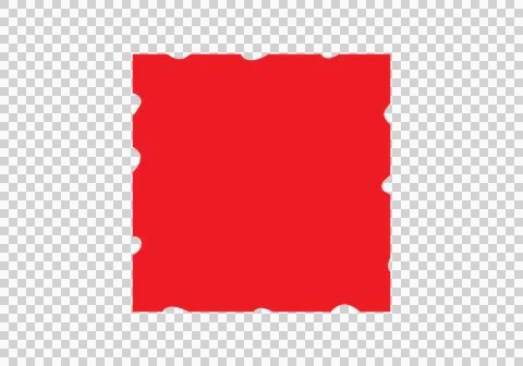 Red Ticket Stub Illustration Illustrazione stock