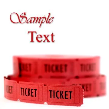 Red Tickets Stock Photos