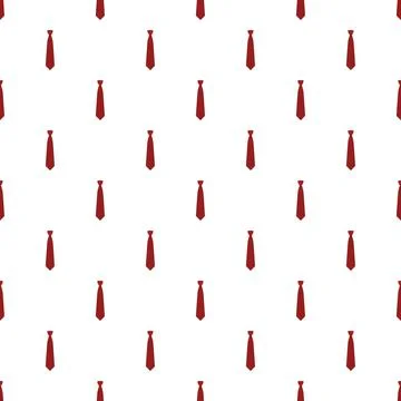 Red tie pattern seamless Stock Illustration