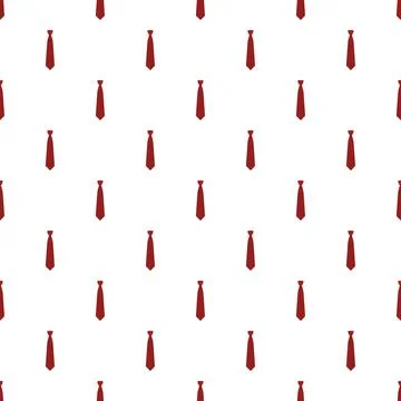 Red tie pattern seamless Stock Illustration
