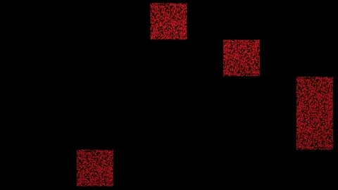 Red tile flipping Stock Footage 99725055