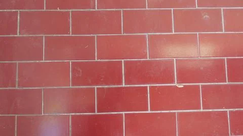 Red tile floor background texture Stock Photos