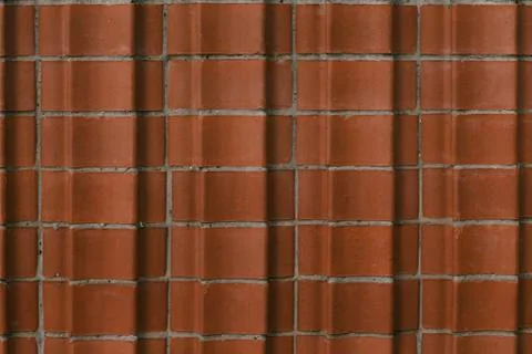 Red tiled wall background texture Stock Photos