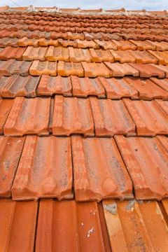 Red tiles Stock Photos