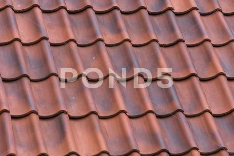Red tiles roof background Stock Photos