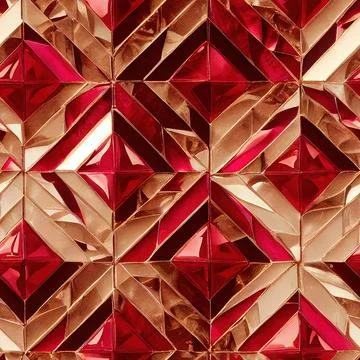 Red tiles seamless pattern (6) Stock Illustration