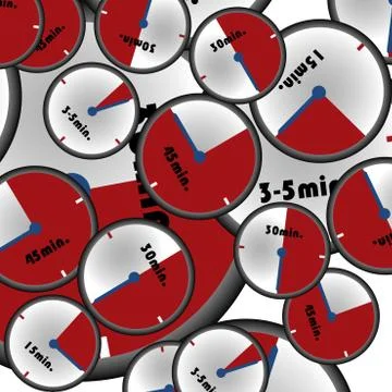Red timers Illustrazione stock