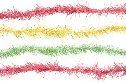 Red tinsel line Stock Photos