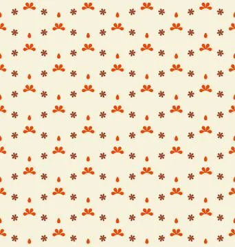 Red tiny blossom leaf pattern composition vector illustration 库存插图