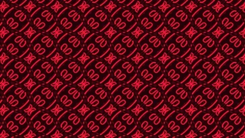Red tiny oval particle fractal pattern video 4k neon light 0000022 Stock Footage 121541586